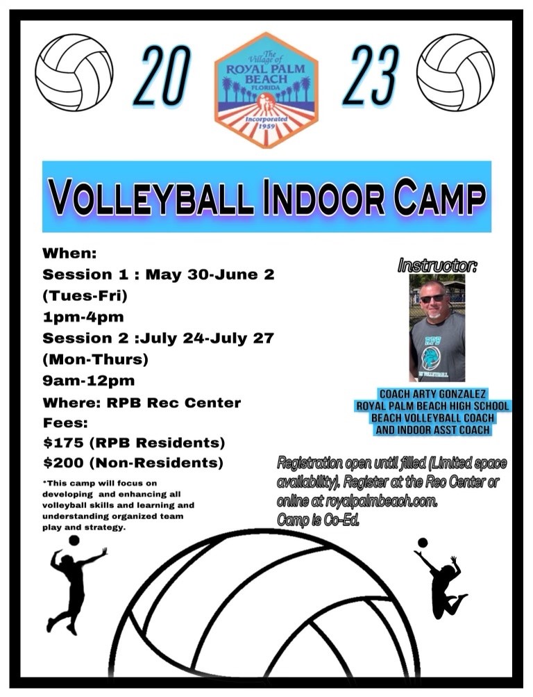 Indoor Volleyball Camp | Village of Royal Palm Beach Florida